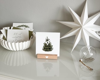 Minimalist perpetual Advent calendar – 24 cards (12 x 12 cm) reusable & sustainable