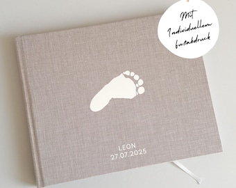 Personalized Baby Photo Album Gift | Baby Footprint | Baby Album | Personalized Newborn Gift