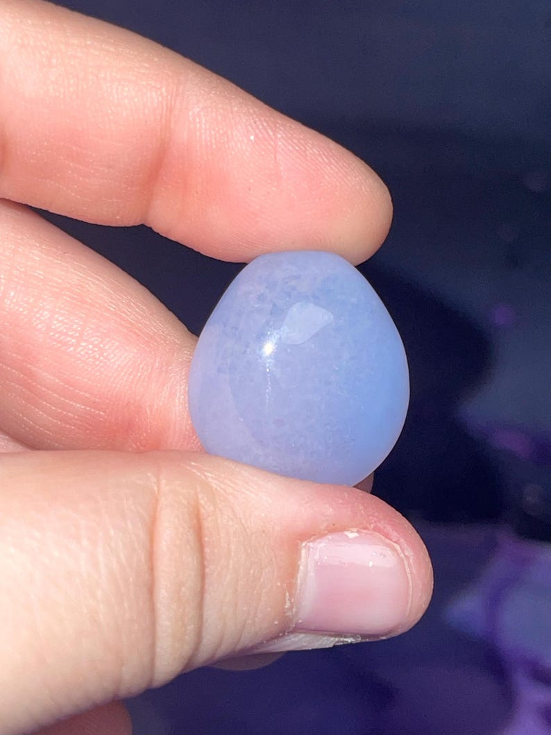 Blue Chalcedony Tumbles - Multiple Size Options image 12