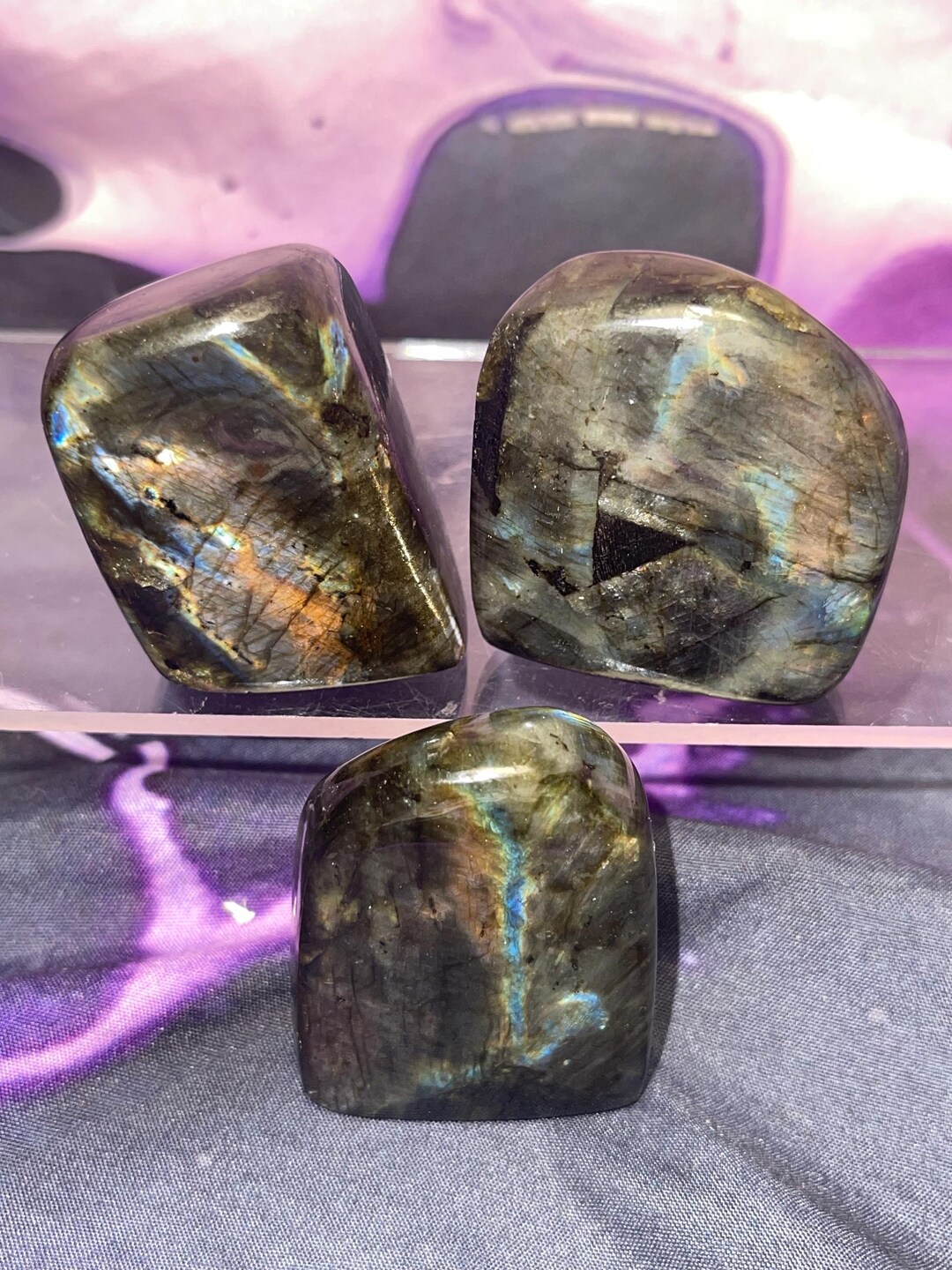 Mini Labradorite Freeforms - Multiple Color Flashes - Etsy