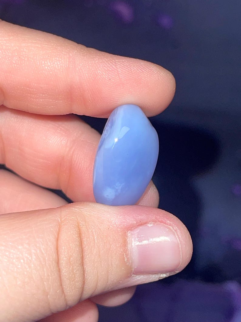 Blue Chalcedony Tumbles - Multiple Size Options image 4