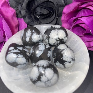 Snowflake Obsidian Tumbles