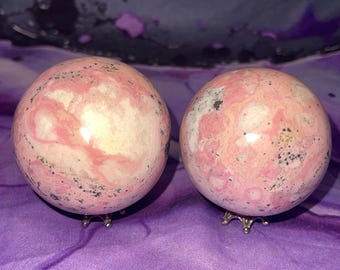 Rhodonite Spheres from Peru