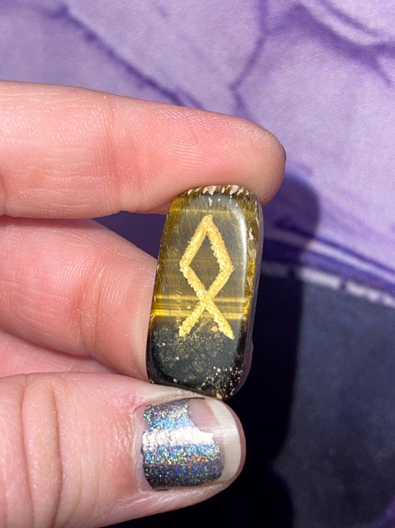 Mixed Rune Bags - Moonstone, Unikite, Green Fuchsite, & Tigers Eye - Etsy