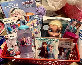 Frozen themed gift basket