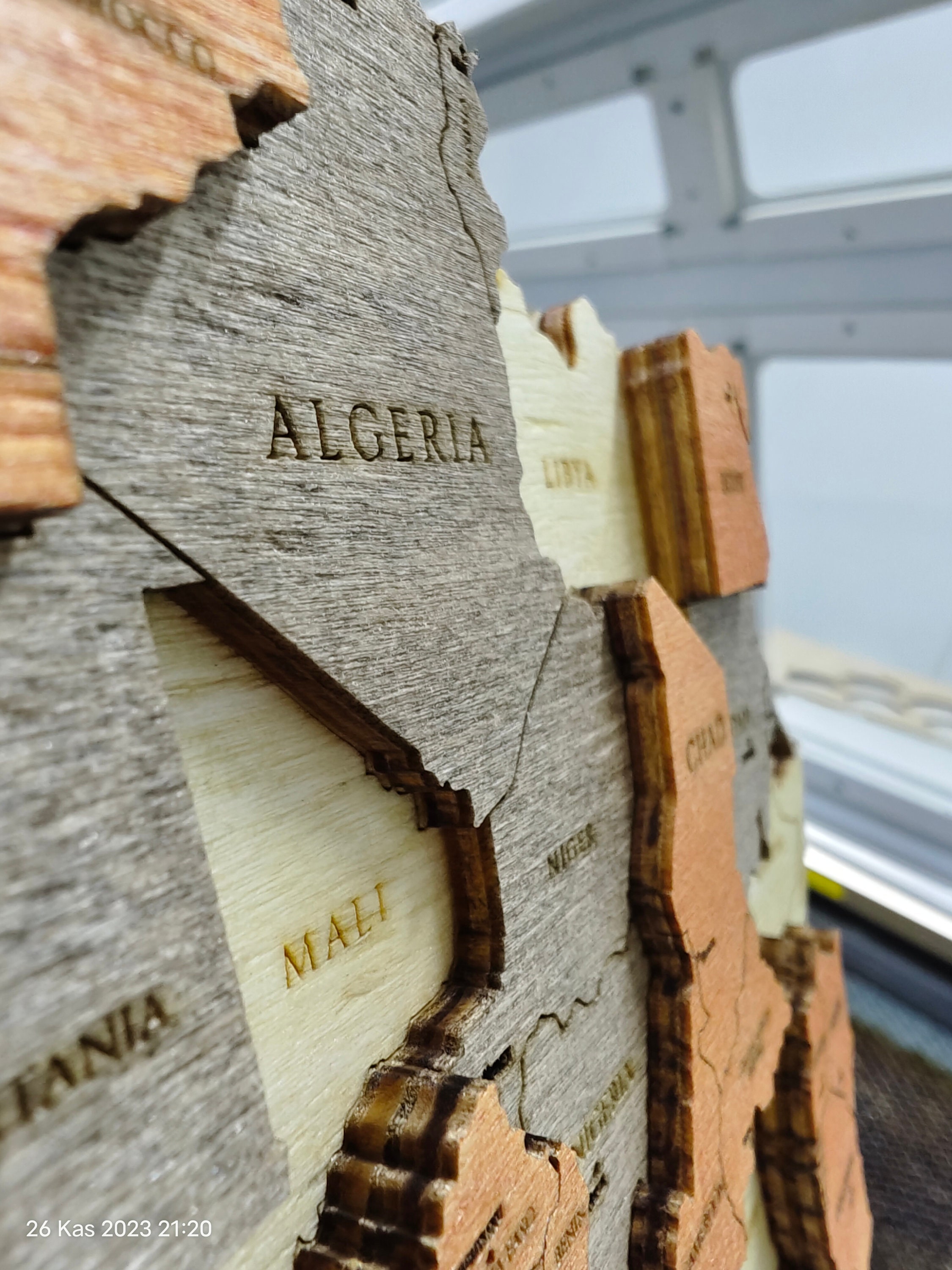 Wood World Map Wall Art Natural and Gray Wood Wall Decorwood Etsy Canada