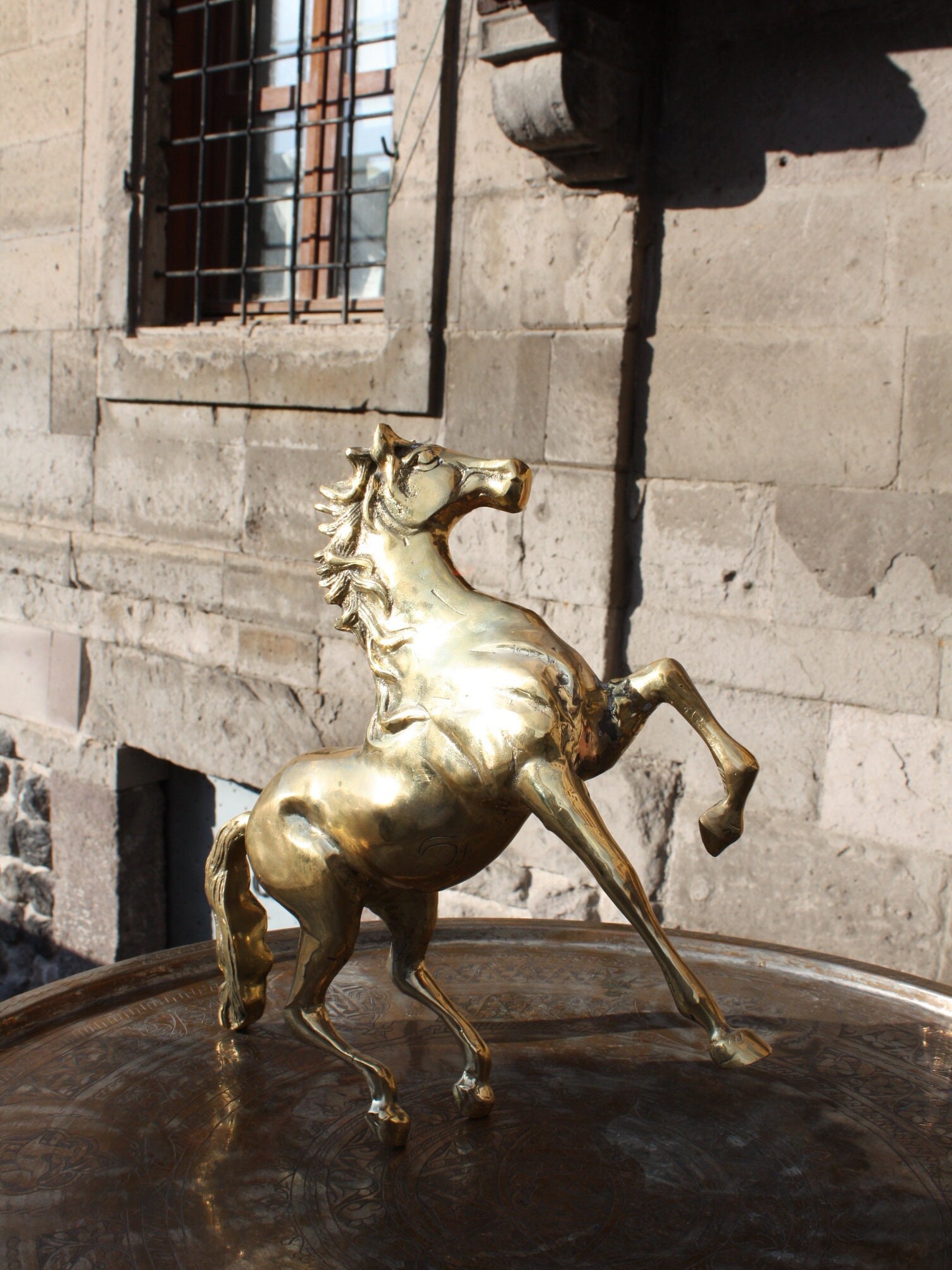 Horse Statue / Big Horse Statue / Brass Horse / Decorative Etsy