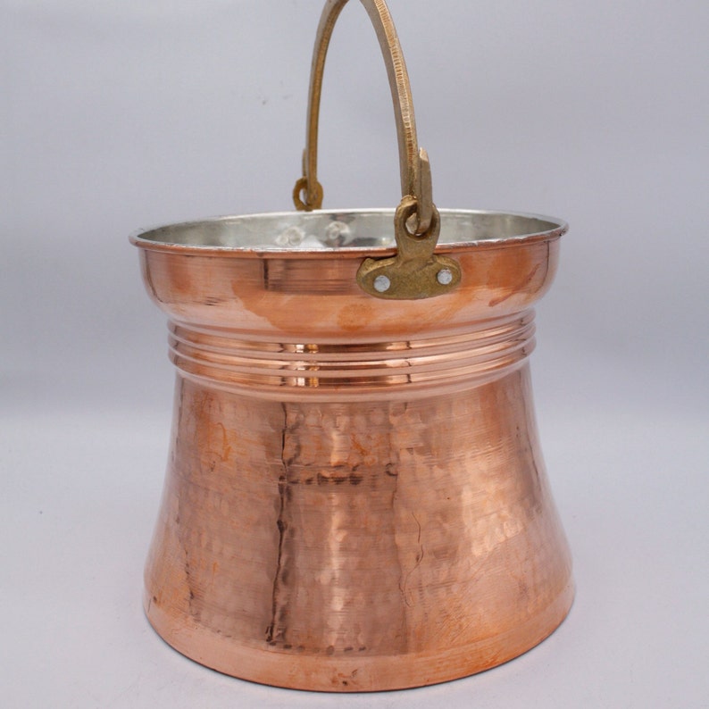 Hammer Copper Pails Bucket Copper Bucket Hammer Etsy