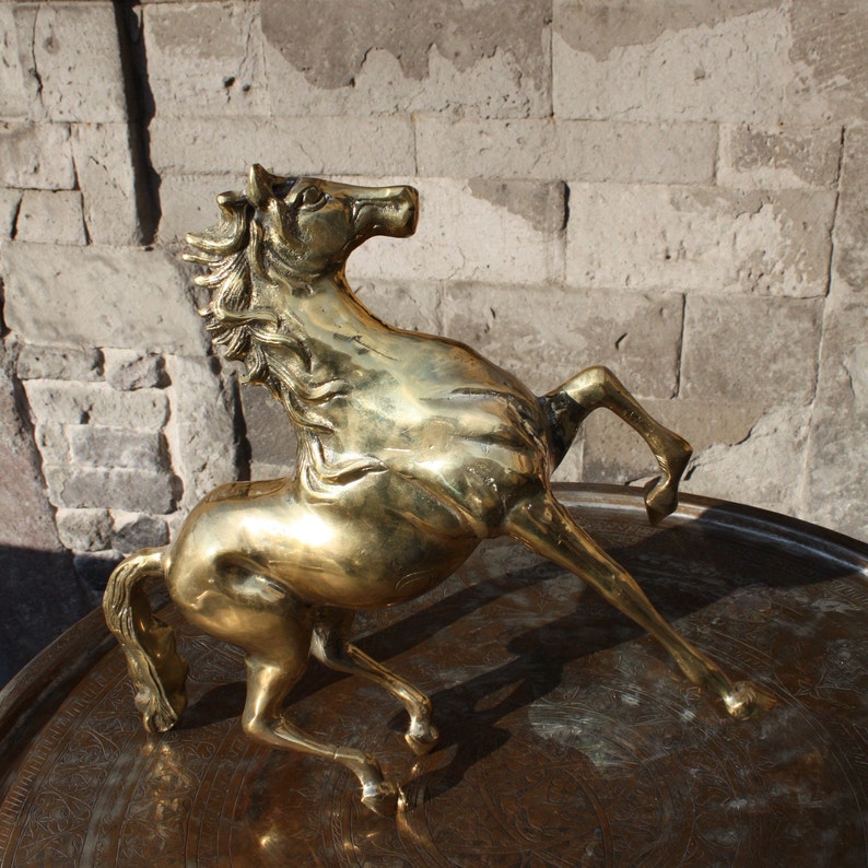 Horse Statue / Big Horse Statue / Brass Horse / Decorative Etsy