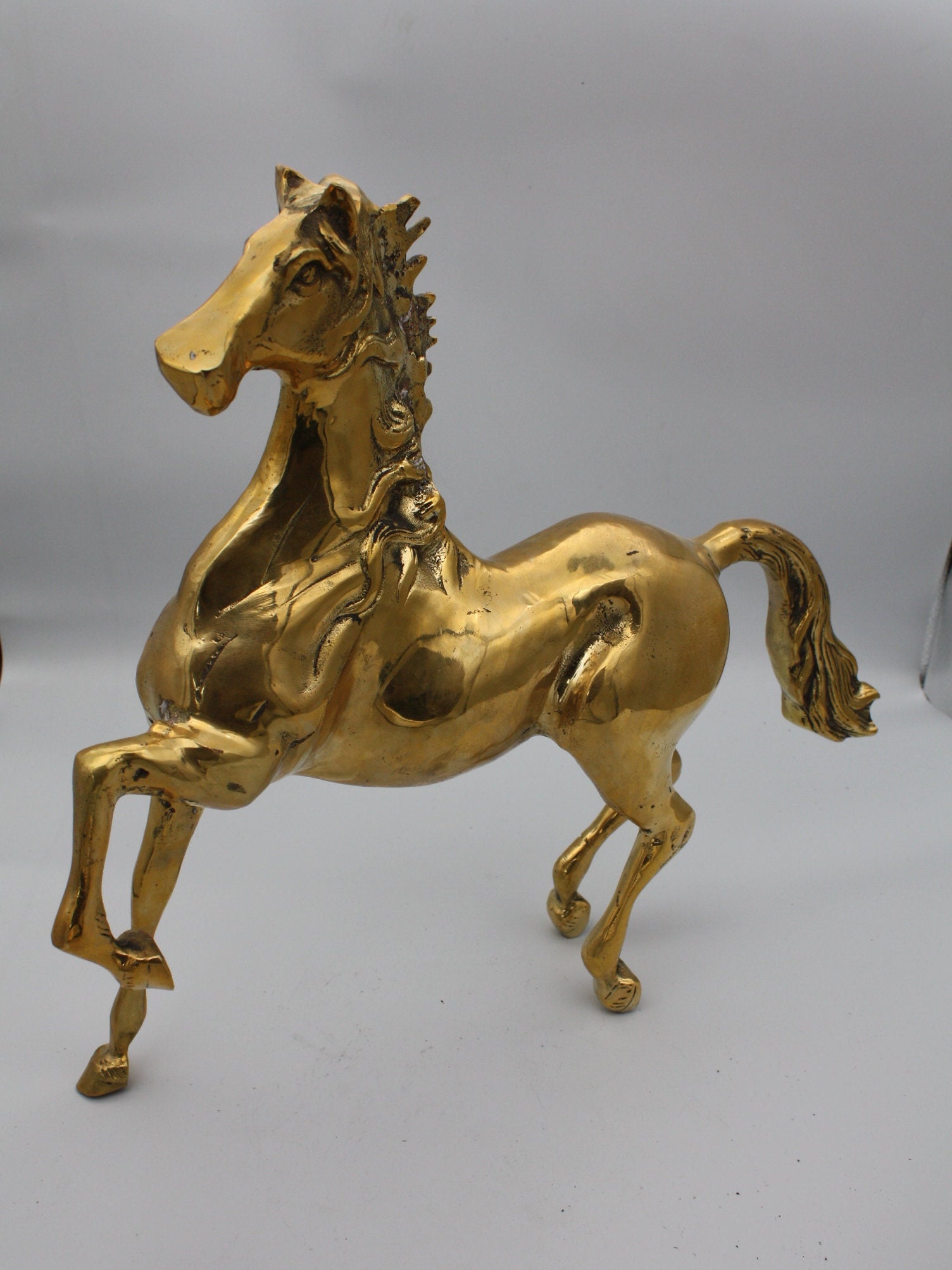 Horse Statue / Big Horse Statue / Brass Horse / Decorative Etsy