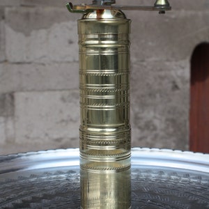 Brass Coffee Mill / Manual Coffee Grinder  / Brass Coffee Mill / Kitchen Decor / Turkish Coffee Mill / Spice Grinder