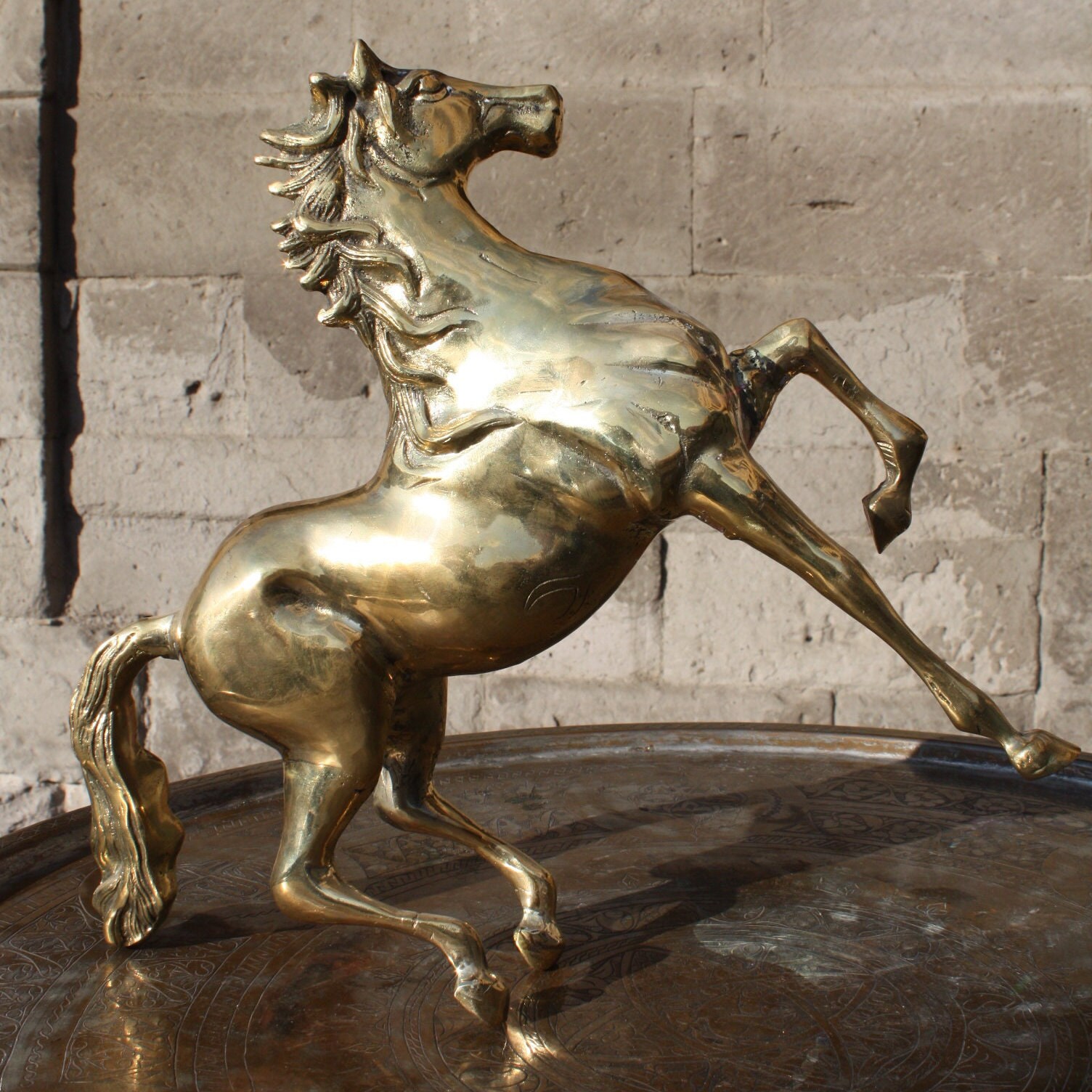 Horse Statue / Big Horse Statue / Brass Horse / Decorative Statue Gift