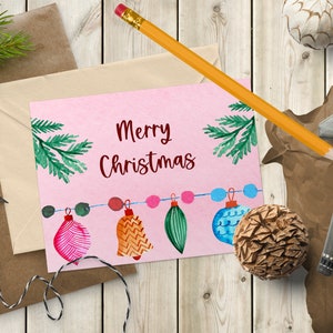 Foldable Christmas Cards Printable Bundle 5 Downloaded-able - Etsy