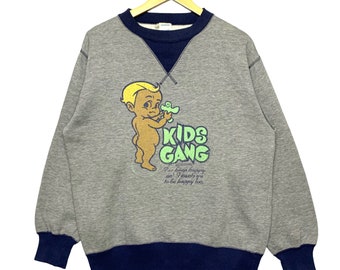 Vintage Queen Hunter Kids Gang Crewneck Sweatshirt Size M