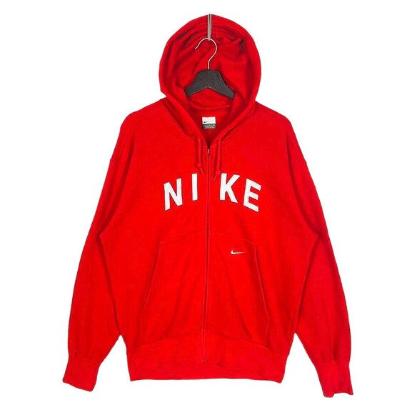 Vintage Y2K Nike Swoosh Small Logo Zipper Size M Nike Streetwear Hoodie Size M Etsy