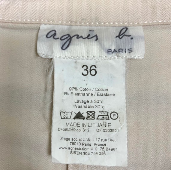 Vintage Agnes B. Paris Women Light Jacket Size 36… - image 8