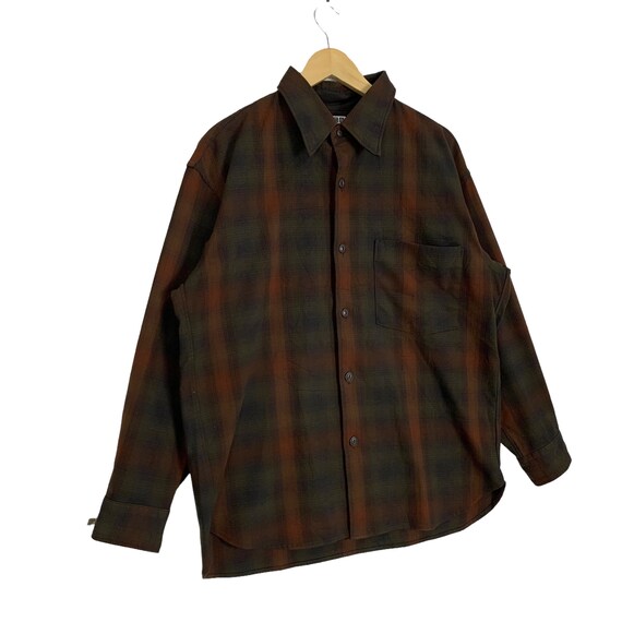 Vintage Uniqlo U Long Sleeve Flannel Shirt Design… - image 3