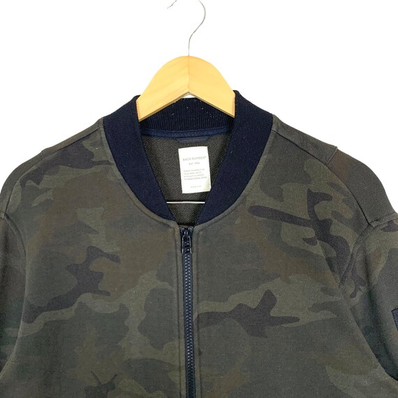 Vintage Back Number Army Style Camouflage Zipper … - image 3