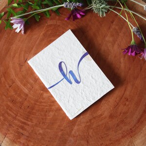 Personalised birthday card with initials