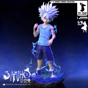 Killua Zoldyck Battle Pose – 3D Resin Print – Ultra Detailed Hunter X ...