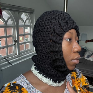 Convertible chunky crochet balaclava/skii mask