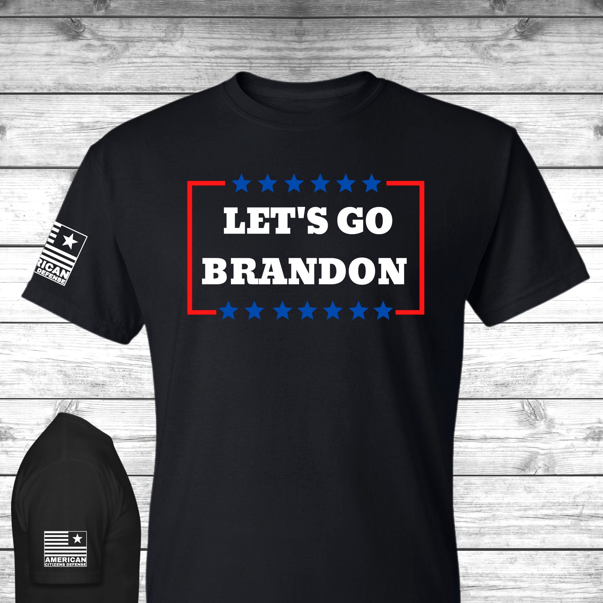 Let's Go Brandon Patriotic FJB Funny Political Men's Short Sleeve T-shirt  Graphic Tee - Patriot Pride