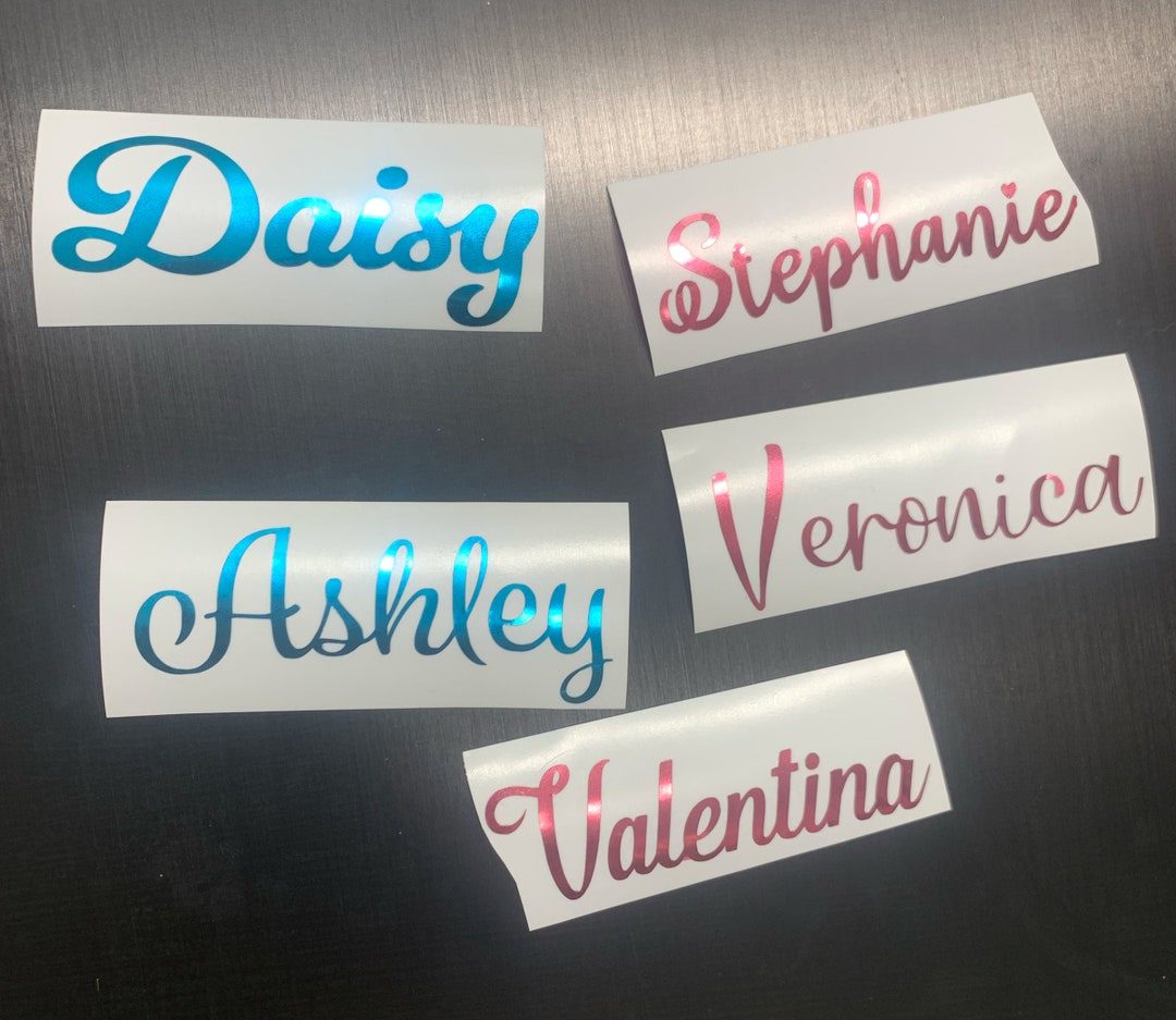 Custom Name Vinyl | Decal | Sticker | Water Bottle Sticker | Laptop ...