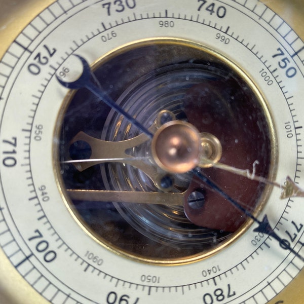 Barometer Mid Century Modern vintage Wetterstation dreieckig