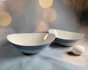 2 bowls of food bowls Arzberg bast décor blue form 2000
