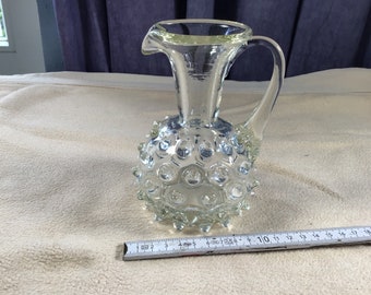 Glass Vase Bubbles Vintage Mid Century