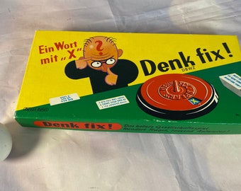 Denkfix Ratespiel Spiel Gesellschaftsspiel Vintage Splar Spiel Ein Wort mit X