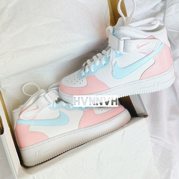 pink blue af1