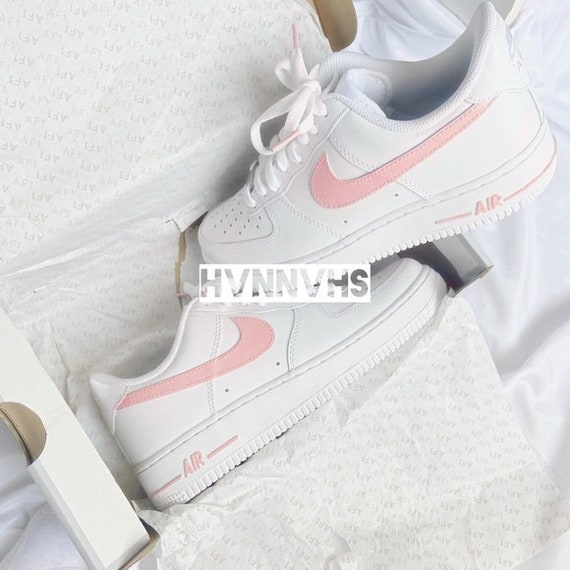 nike white with pink swoosh