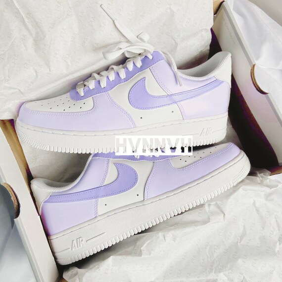 Nike AF1 personalizado púrpura pálido y lila / lavanda | Etsy España