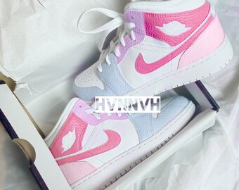 Jordan 1 Pink Blue - Etsy
