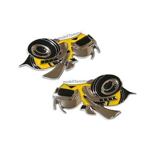 2pcs SUPER BEE Metal Car Side Fender Badge Emblem Logo