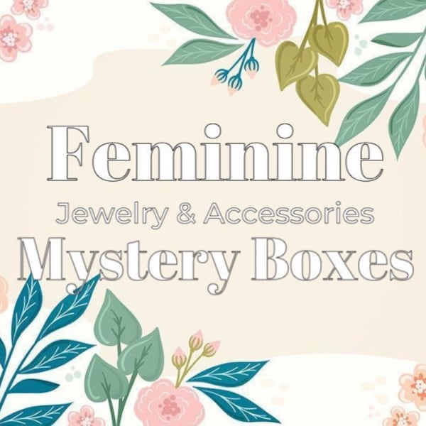 Feminine Jewelry Mystery Bundle. | Mystery Jewelry Box. | Self Care Gift Box.