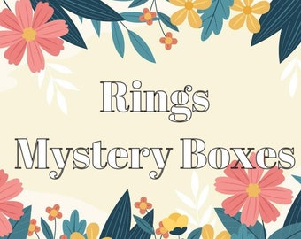 Rings ONLY - Jewelry Mystery Bundle. | Mystery Jewelry Box. | Self Care Gift Box.