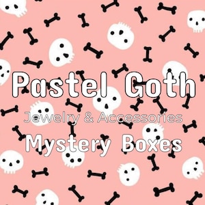 Pastel Goth Jewelry Mystery Bundle. | Mystery Jewelry Box. | Self Care Gift Box.