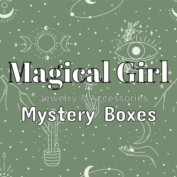 Magical Girl Jewelry Mystery Box | Self Care Gift Box. | Crystal Jewelry Mystery Box. | Magical Gifts. | Magical Doremi.