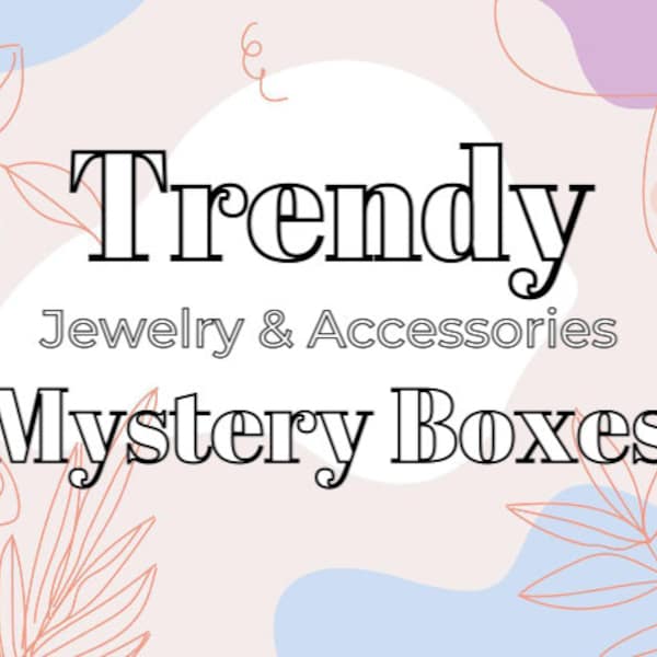 Trendy Jewelry Mystery Bundle. | Mystery Jewelry Box. | Self Care Gift Box.