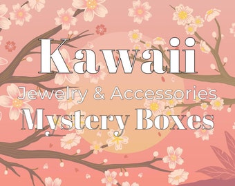 Lot mystère Kawaii. | Boîte à bijoux mystère. | Coffret cadeau soins personnels.