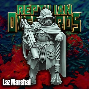 Laz Marshal - Miniature en résine de 32 mm en plusieurs parties