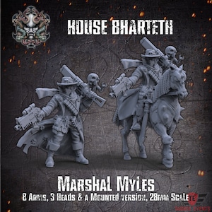 Marhsal Myles - 28-32mm Sci-Fi Resin Miniature