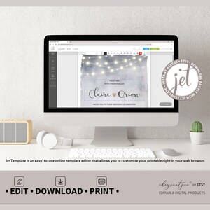 Easily personalize your templates in JetTemplate, an easy-to-use online template editor that allows you to customize your printable right in your web browser.