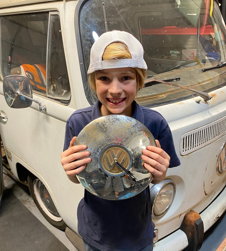 VW Hubcap Clock Etsy