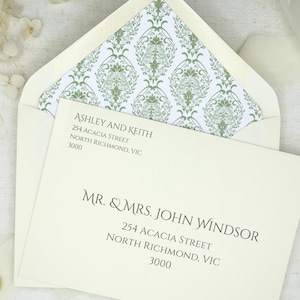 Add-On Envelope Printing Service / Additional customization for your order of A7 Envelope with Liners Set