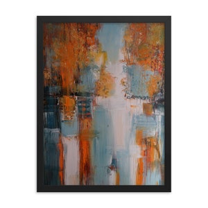 Turquoise Abstract Landscape, Modern Art, Wall Decor, Wall Art Print, Landscape Art Print, Landscape Print, Abstract Landscape, Wall Art