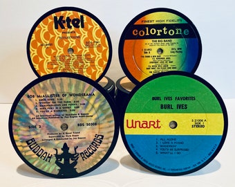 Vinyl Record Coasters