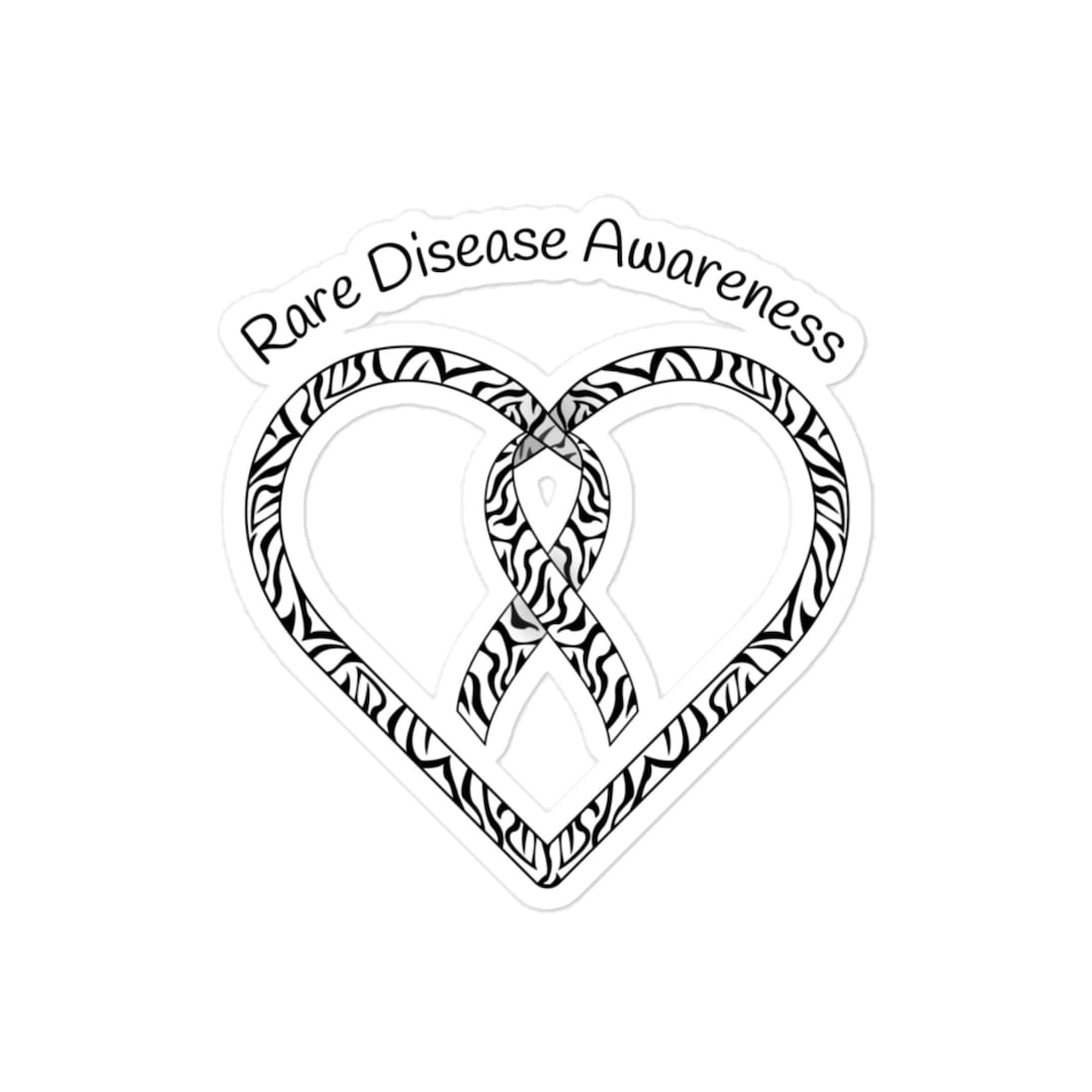 Rare Disease Awareness Ribbon Sticker, Chronic Illness Sticker, Spoonie